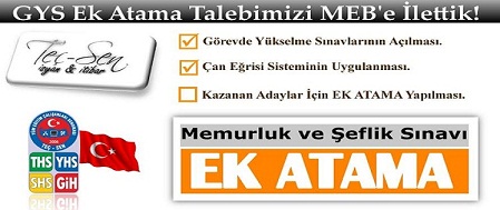 Görevde Yükselme Sınava Ek Tercih