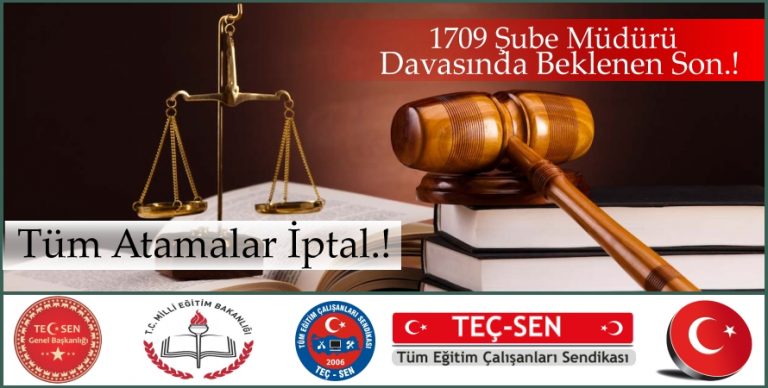 Danıştay İDDK Şube Müdürü Sınavı İle İlgili Son Kararını Verdi.!