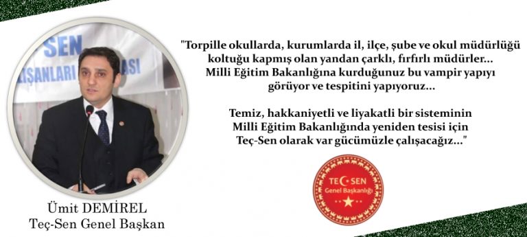 Milli Eğitim Bakanlığına Çöreklenmiş Vampirlerle Mücadelemiz Devam Edecek.