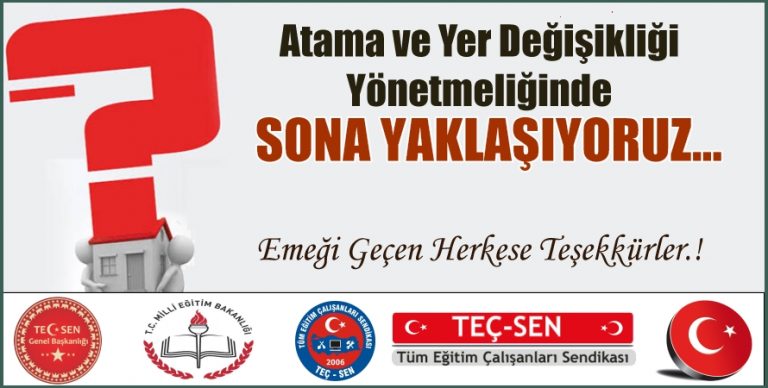 Talebimiz Neticesinde İl İçi ve İl Dışı Yer Değişikliği İşlemlerinde Süreler Yeniden Düzenleniyor.