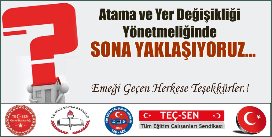 Talebimiz Neticesinde İl İçi ve İl Dışı Yer Değişikliği İşlemlerinde Süreler Yeniden Düzenleniyor.