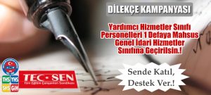 YHS Personelleri 1 Defaya Mahsus Memur Kadrosuna Geçirilsin! Dilekçe Kampanyası.!