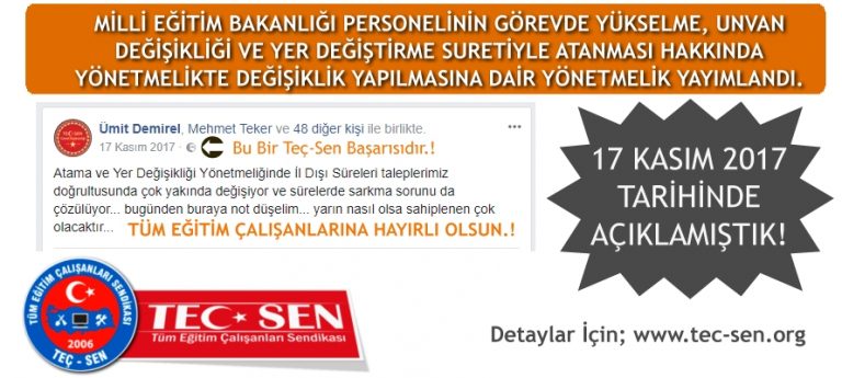 Teç-Sen’den Bir Başarı Daha..