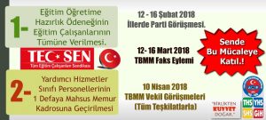 Eğitim Öğretime Hazırlık Ödeneği ve Hizmetlilerin 1 Defaya Mahsus Memur Kadrosuna Geçirilmesi İçin Eylemdeyiz.