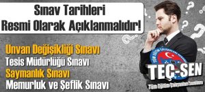 MEB SINAV TARİHLERİNİ RESMİ OLARAK AÇIKLAMALIDIR!