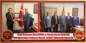 Bakan Yardımcımız Prof. Dr. Mustafa SAFRAN’ı Makamında Ziyaret Ettik.