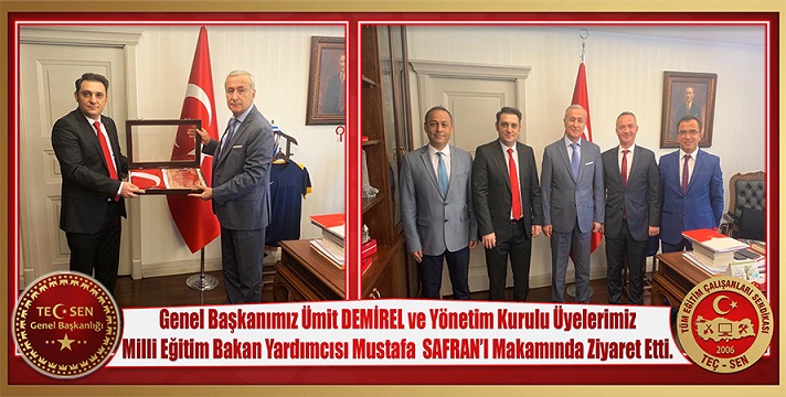 Bakan Yardımcımız Prof. Dr. Mustafa SAFRAN’ı Makamında Ziyaret Ettik.