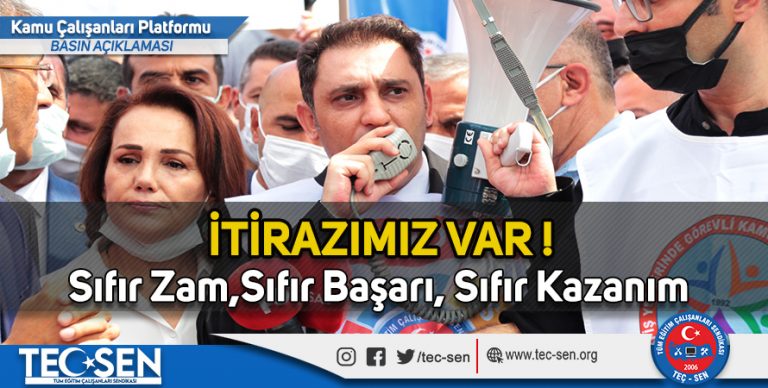 KAMU SENDİKALARI PLATFORMU BASIN AÇIKLMASI