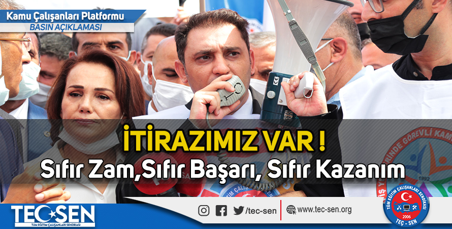 KAMU SENDİKALARI PLATFORMU BASIN AÇIKLMASI