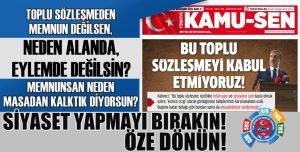 “Memnun Değilsen, Neden Alanda ve Eylemde Değilsin! Memnunsan Neden “Masadan Kalktık!” Diyorsun!