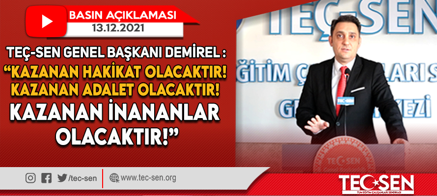 Kazanan adalet olacaktır. Kazanan inananlar olacaktır