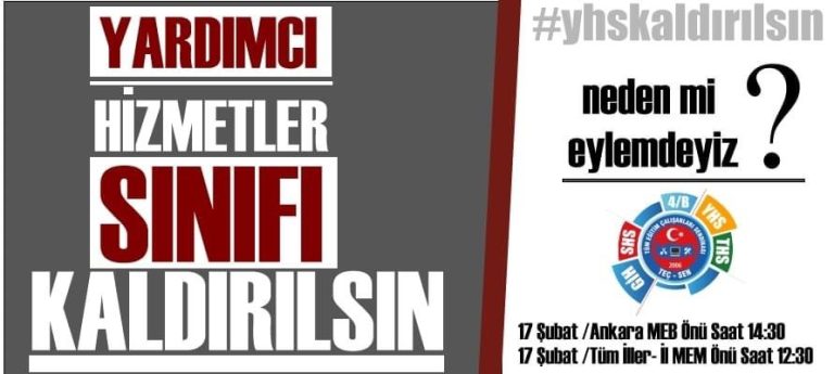 NEDEN Mİ EYLEMDEYİZ? YHS SINIFI KALDIRILSIN DİYE EYLEMDEYİZ!