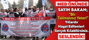 TEÇ-SEN Türkiye Genelinde Yıllardır Çözüm Bekleyen Sorunlar içinSayın Bakan; BİR TALİMATINIZ YETER ! Dedi.