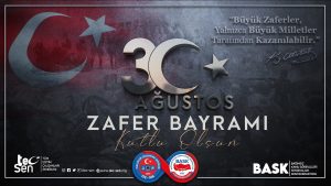 30 AĞUSTOS ZAFER BAYRAMIMIZ KUTLU OLSUN.