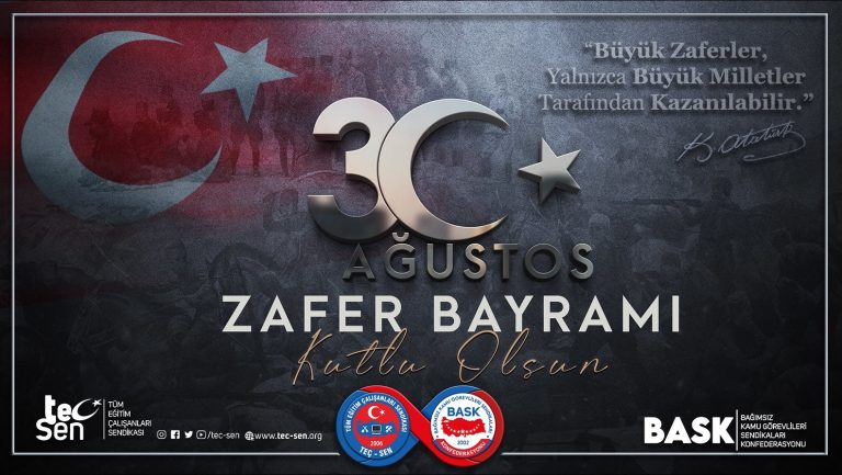 30 AĞUSTOS ZAFER BAYRAMIMIZ KUTLU OLSUN.