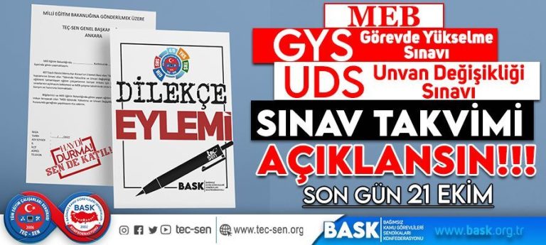 TEÇ-SEN DİLEKÇE EYLEMİ