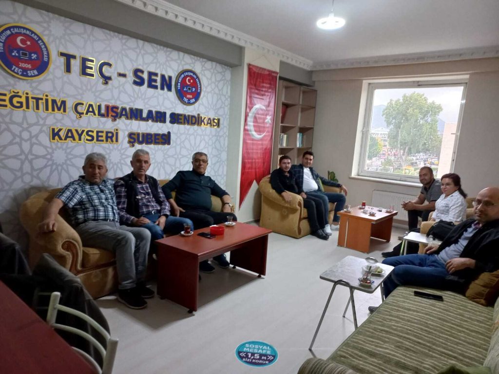 Melikgazi İlçesinde Görev Yapan Değerli Üyelerimiz Sendikamızı Ziyaret Etti.