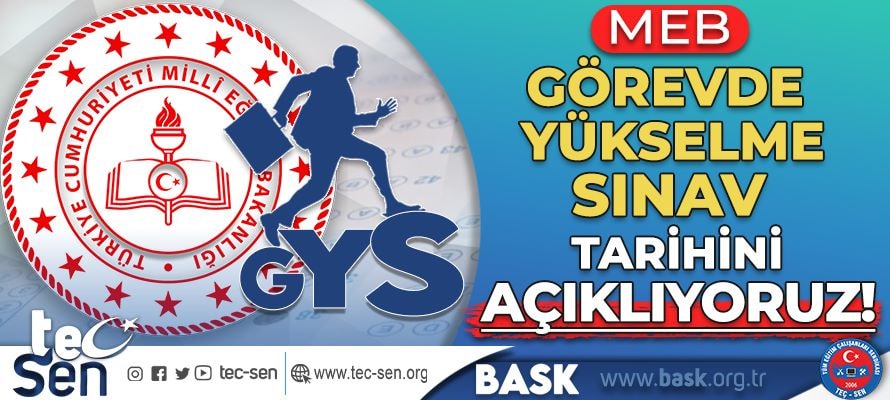 MEB Görevde Yükselme Sınav Tarihleri Belli Oldu.