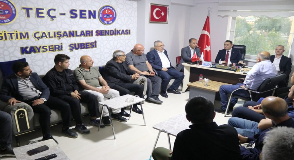 TEÇSEN GENEL BAŞKANI ÜMÜT DEMİREL KAYSERİDE TEMASLARDA BULUNDU