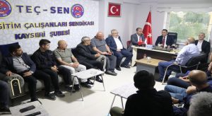 TEÇSEN GENEL BAŞKANI ÜMÜT DEMİREL KAYSERİDE TEMASLARDA BULUNDU